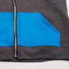 Fruit of the Loom boys Fleece Sweatshirts, Hoodies, Sweatpants & Joggers Shirt, Full Zip - Charcoal Heather/Navy, XX-Large US view 4