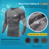 MEETYOO Men's Compression Shirt, Cool Dry Long Sleeve Underwear Top for Men, Sport Fitness Base Layer view 2
