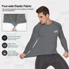 MEETYOO Men's Compression Shirt, Cool Dry Long Sleeve Underwear Top for Men, Sport Fitness Base Layer view 4