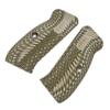Guuun G10 CZ Grips for Full Size CZ 75 SP-01 OPS Eagle Wing Texture - OD/Green view 3