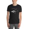1963 Vette Split-Window c2 2nd gen Collector car Graphic T-Shirt | Car Enthusiast Gift Black view 1