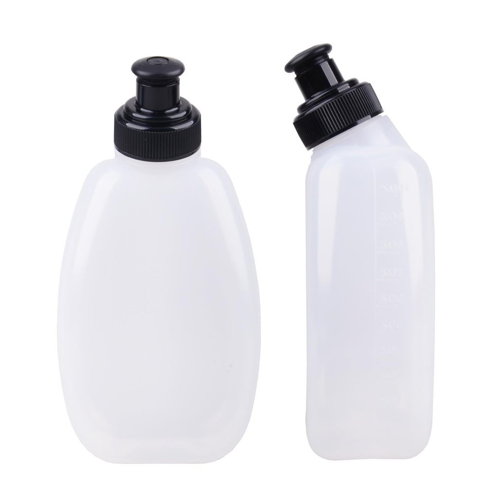 Azarxis Running Water Bottles Flask BPA Free Leakproof Hydration Vest Packs Waist Belt Replacement for Triathlon Marathon Hiking Cycling Climbing Jogging Runner (280ml / 9.5oz - 2 Pack)