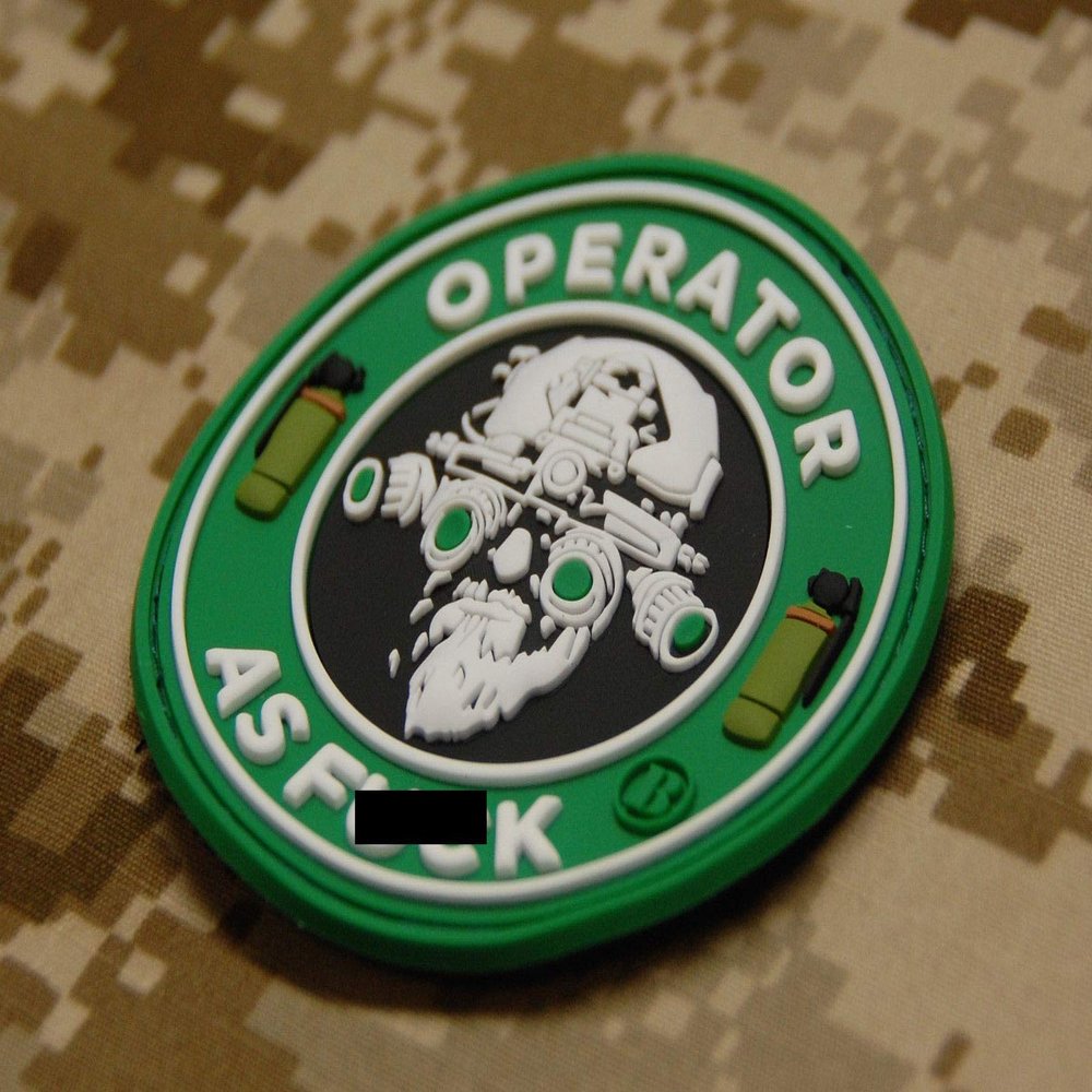 BritKitUSA 3D PVC Operator As F**k OAF Nation MARSOC Raiders USMC Morale Patch