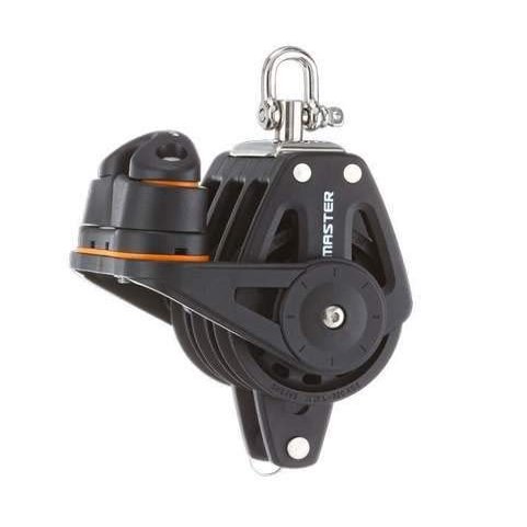 PLAIN BEARING BLOCK Sailboat Hardware 35mm 1 3/8" Triple Swivel Shackle Becket Fairlead Cleat BP-3513F