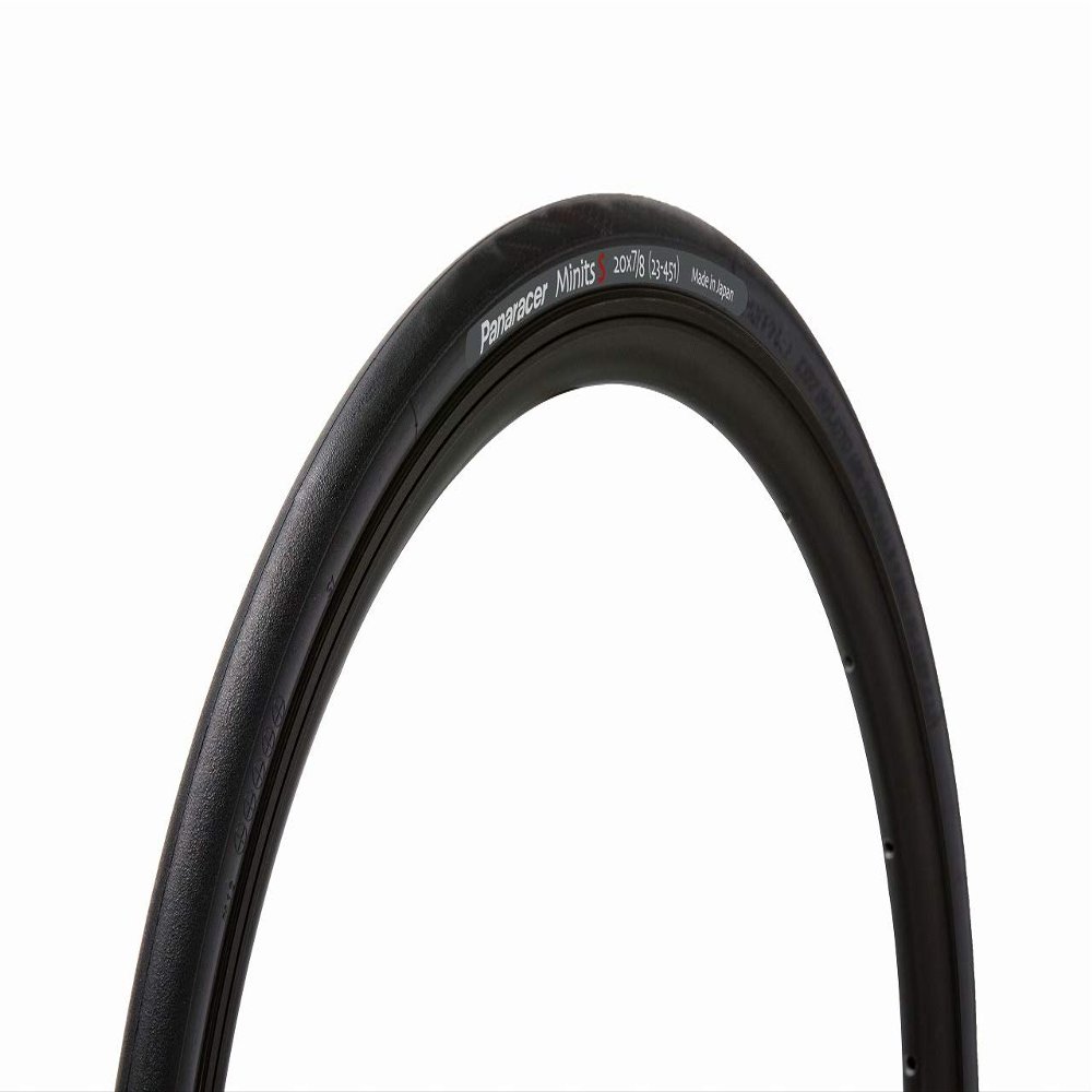 Panaracer Clincher Tire [20 x 7/8] Minutes S 8W2087MNTS-B Black/Black (Small Car Mini Velo, Folding Bicycle/Street Riding, Commuting to Work and Touring)