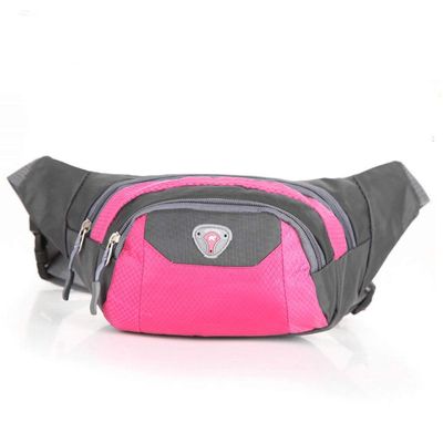Chest Bag Multi-Function Pocket Messenger Bag Sports Fanny Pack Diagonal Bag Unisex Waist Pack Large-Capacity Pockets KC-49 (Pink)
