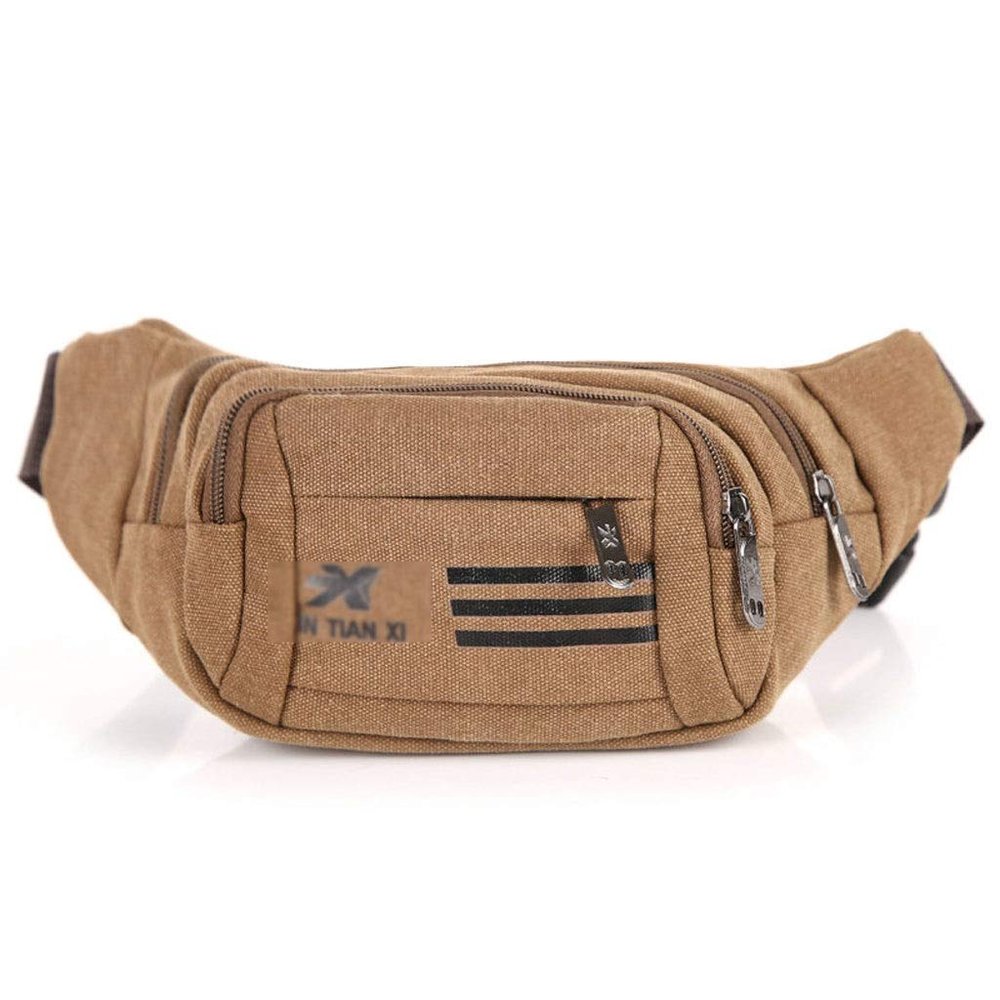 Waist Bag Fashion Shoulder Bag Sports Messenger Bag Canvas Chest Bag Casual Bag DP-22 (D)