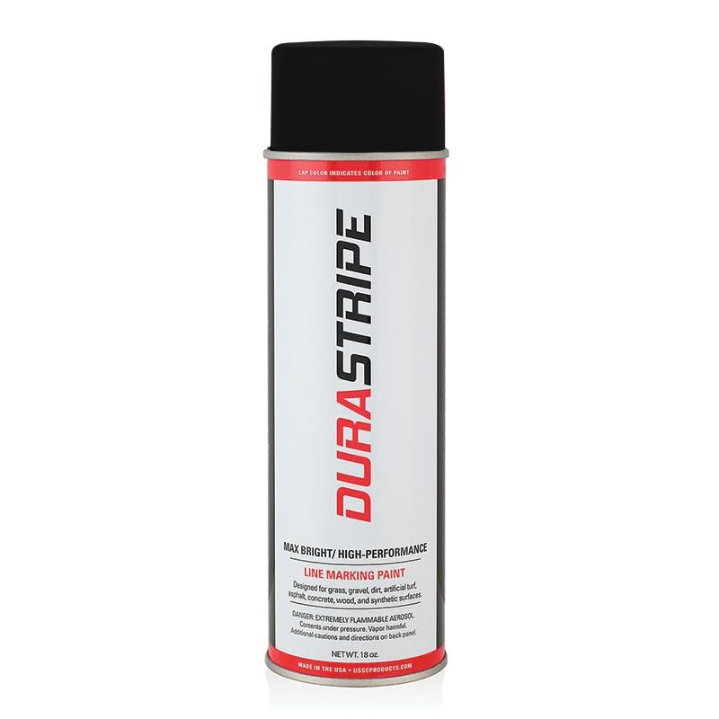 DuraStripe Athletic Field Marking Paint (Black) 12-18oz Cans Per Case
