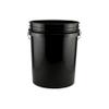 Champion Sports 6 Gallon Bucket with Padded Soft Seat Lid - Durable Construction - Balls Not Included - Ideal for Baseball, Softball, T-Ball, Practice Balls, and Lacrosse  Black view 2
