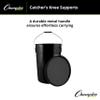 Champion Sports 6 Gallon Bucket with Padded Soft Seat Lid - Durable Construction - Balls Not Included - Ideal for Baseball, Softball, T-Ball, Practice Balls, and Lacrosse  Black view 4