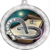Horseshoe Medal, 2 1/2" Silver Glitter Horseshoe Toss Medals, Great Horseshoe Awards 10 Pack Prime view 2