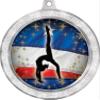 2 1/2" Gymnastics Medal, Silver Glitter Back Walkover Medal Awards 10 Pack Prime view 2