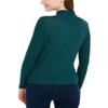 A. Byer Women's Junior's Long Sleeve Mock Neck Sweater Top, Hunter, M view 2