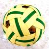 JPT Sepak Takraw Ball Kick Volleyball Thai Sport Asian Game Practice Exercise Train (Yellow-Green)