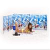 Beach Windscreen, Privacy Screen, Wind Blocker - Ships and Shells, with Mallet and Bag view 1