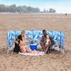 Beach Windscreen, Privacy Screen, Wind Blocker - Ships and Shells, with Mallet and Bag view 3