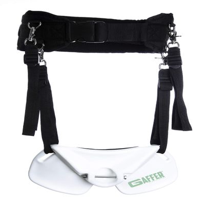 GAFFER SPORTFISHING Wide Body Fishing Belt Adjustable Rod Holder Fighting Belt for Offshore & Saltwater EVA Padded Harness with Stainless Steel Gimbal Deep Sea Fishing Gear | Black