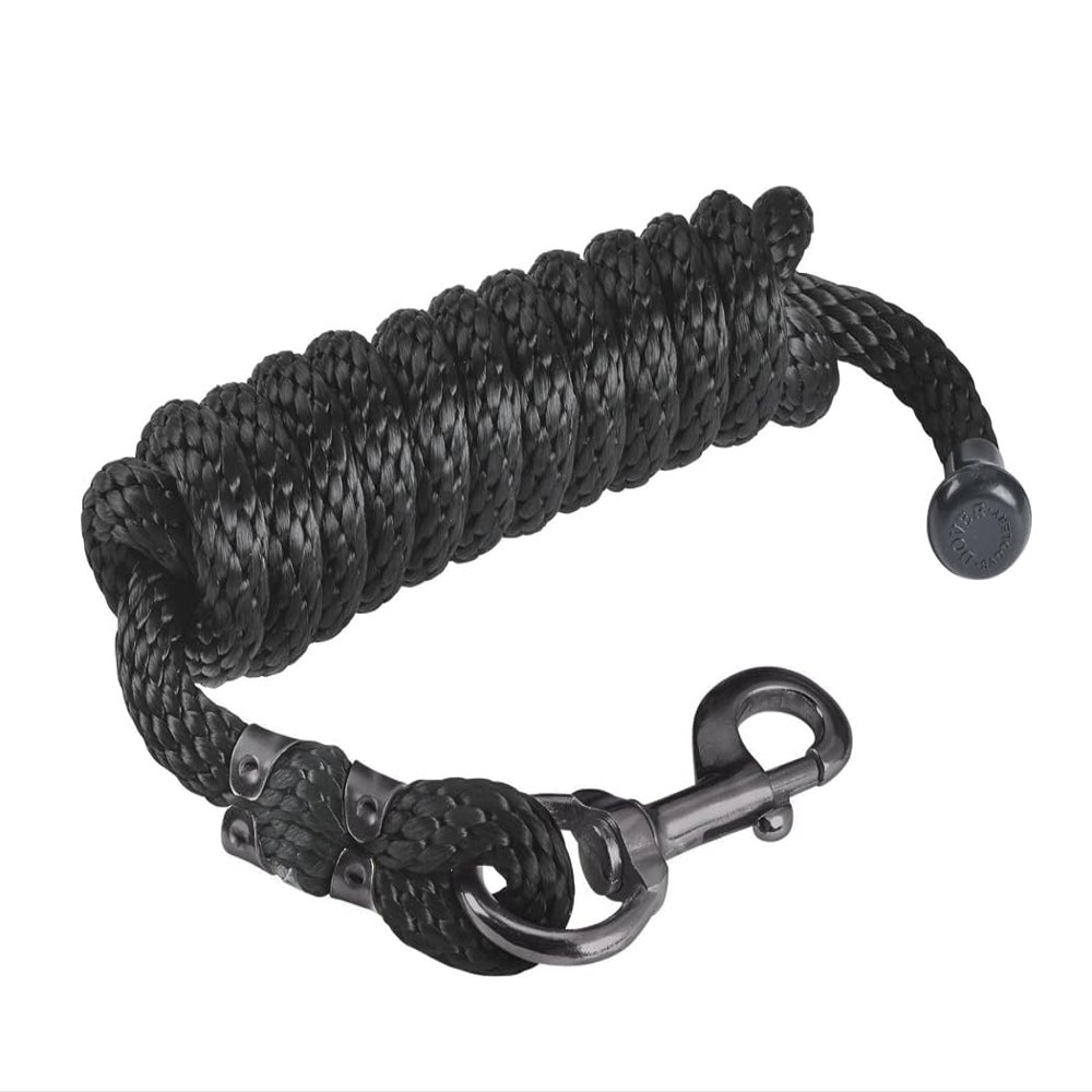 Dover Saddlery Equestrian Poly Nylon Lead - Black