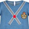 Sunny Fashion Girls Dress Denim Blue Short Sleeve School Uniform Size 6 view 3