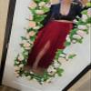 EllieHouse Adult Bride Split Long Maxi Prom Party Evening Tulle Skirt Burgundy XL view 2