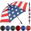 LLanxiry Automatic Open Golf Umbrella 54/62/68/72 Inch, Extra Large Windproof Vented Double Canopy Stick Umbrella, 210T Pongee Waterproof SPF 50+, Fiberglass Ribs Steel Shaft, EVA Grip for Golf & Commute view 1