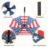 LLanxiry Automatic Open Golf Umbrella 54/62/68/72 Inch, Extra Large Windproof Vented Double Canopy Stick Umbrella, 210T Pongee Waterproof SPF 50+, Fiberglass Ribs Steel Shaft, EVA Grip for Golf & Commute view 4