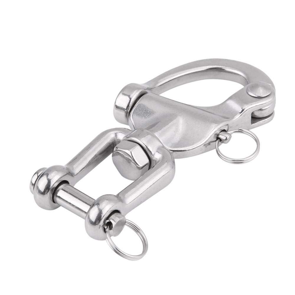 316 Stainless Steel Snap Shackles Quick Release Swivel Jaw Snap Sailing Shackle for Sailboat Spinnaker Halyard(128mm)