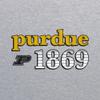 AH1177 - Purdue Boilermakers Throwback Year Stripe Hoodie - 3X-Large - Sport Grey view 2