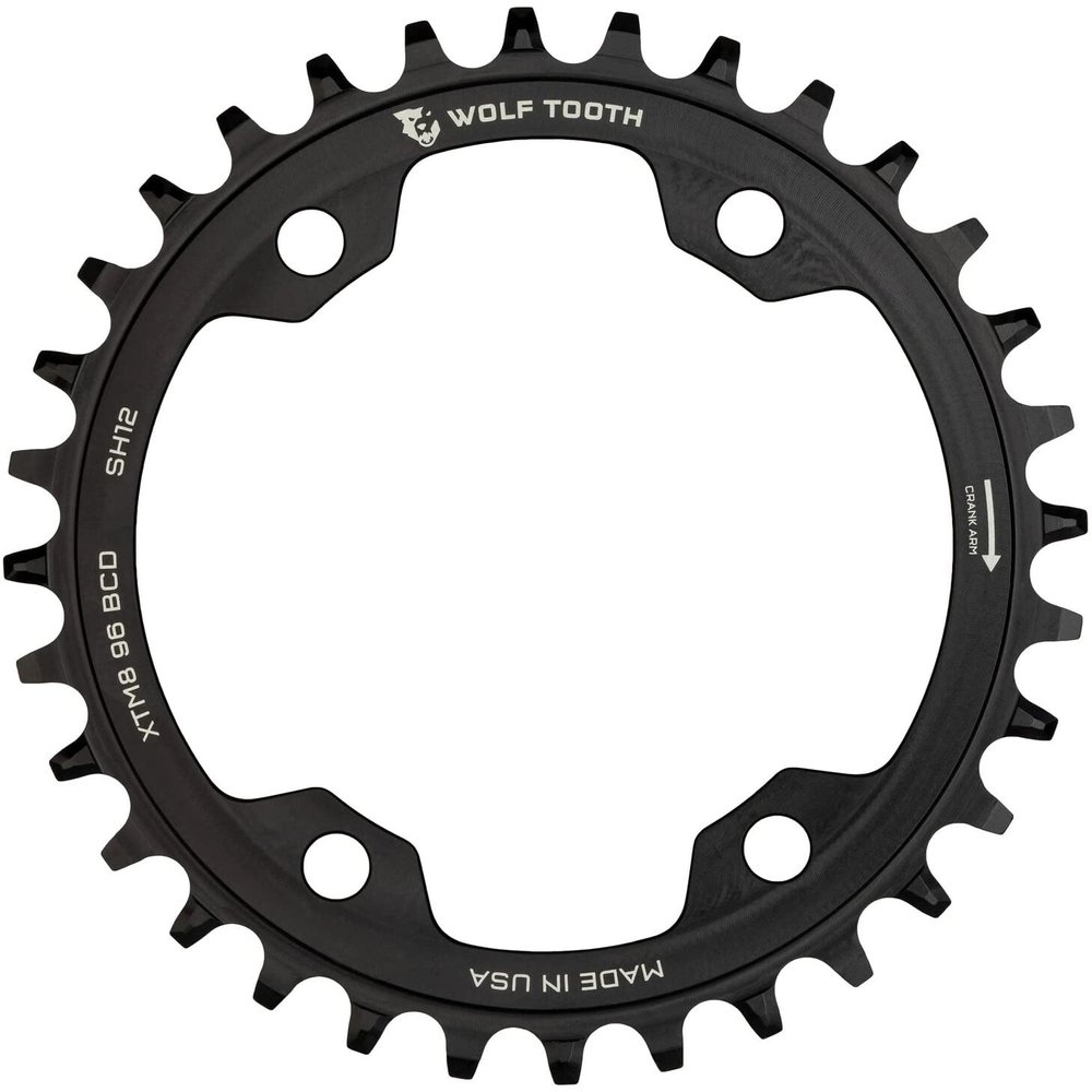 Wolf Tooth Chainrings for Shimano 12-Speed Drivetrains (30, XT M8000)