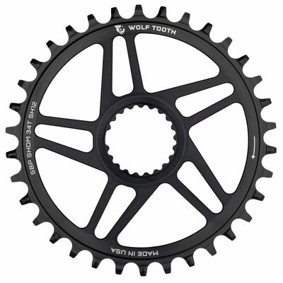 Wolf Tooth Components Chainring for Shimano Direct Mount 34T Boost 12 Speed Shimano HG+