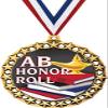 AB Honor Roll Medal, 2 1/2" Galaxy Star Honor Roll Medals, Great AB Honor Roll Awards 50 Pack Prime view 1