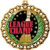Bowling Medal, 2 1/2" Galaxy Star Bowling League Champion Medals, Great Bowling Team Awards 100 Pack view 2