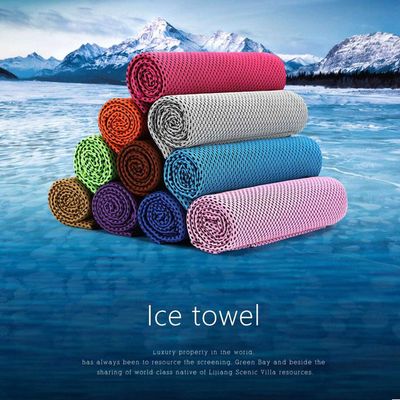 Cooling Towel Ice Towel for Neck Instant Cooling Chilly Towel for Men Women Kids Super Absorbent Microfiber Towel for Athletes Workout Sports Fitness Gym Running Camping Set 4 Pack Colour Random