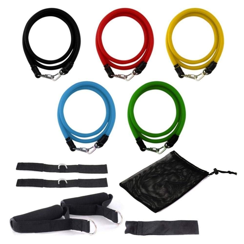 Hazey Fashions Set Elastic Flexible Yoga Strap Bands Kit