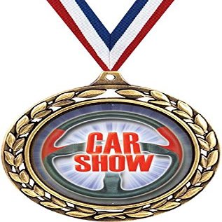 Car Show Medals - 2 1/2" Laurel Wreath Auto Show Medal - Great Car Awards for Kids 50 Pack Prime