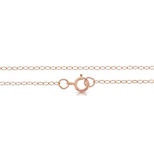 14Kt Rose Gold Filled 2x1.5mm 16" Delicate Cable Chain with Spring Ring Clasp - - 1pc (4828)/1