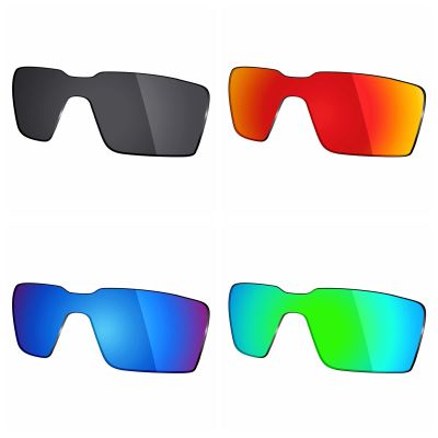 Mryok 4 Pair Polarized Replacement Lenses for Oakley Probation Sunglass - Stealth Black/Fire Red/Ice Blue/Emerald Green
