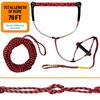 Obcursco Wakeboard Rope, 70FT Water Ski Ropes with EVA Handle. Ideal for Water Skiing, Wakeboard, Kneeboard (70FT, Red & Black) view 4