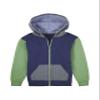 Fruit of the Loom boys Fleece Sweatshirts, Hoodies, Sweatpants & Joggers Shirt, Full Zip - Navy/Green, X-Large US view 1