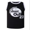Mens Basketball Jersey Tournament Shoot Out #23 Motaw 90S Moive Sports Shirts (Black, Large) view 1