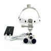 Aries Outlets 3.5X Loupes Binocular Glass Magnifier Leather Headband DY-108 with 3W Headlight (White) view 2