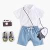 Sanlutoz Cotton Baby Boy Shorts Sets Summer Baby Bodysuits + Shorts 2pcs Casual Baby Set (6-12 months/73cm, 9011-9022-WH) view 2