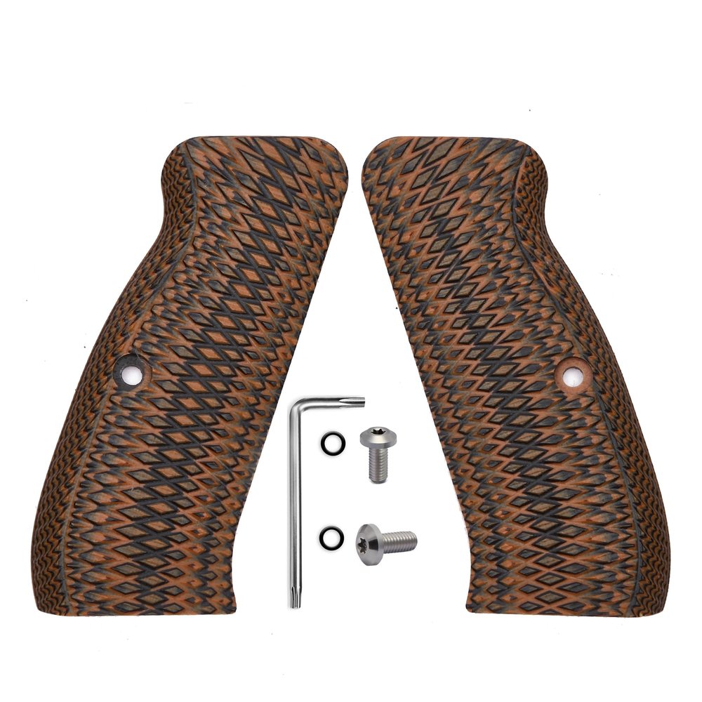 Guuun G10 CZ Grip for Full Size CZ 75 Matrix Light Texture