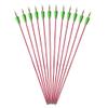 SHARROW 30Inch Archery Aluminum Arrows Target Practice Hunting Arrows Spine 500 with Removable Tips for Compound & Recurve Bow (12 Pcs Red Shaft) view 1