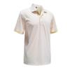 Monterey Club Men's Victory Pro Contrast Polo Shirt #1363 (White/Butter, Small) view 1