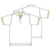 Monterey Club Men's Victory Pro Contrast Polo Shirt #1363 (White/Butter, Small) view 2