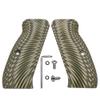 Guuun G10 CZ Grips for CZ 75 Full Size SP-01, Sunburst Texture - OD/Green view 1