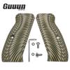 Guuun G10 CZ Grips for CZ 75 Full Size SP-01, Sunburst Texture - OD/Green view 2