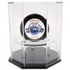 OnDisplay Deluxe UV-Protected Hockey Puck Display Case - Octagon Black Base view 1