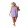 Turkish Linen Womens Waffle Spa Body Wrap with Adjustable Closure (XX-Large, Lavender) view 3